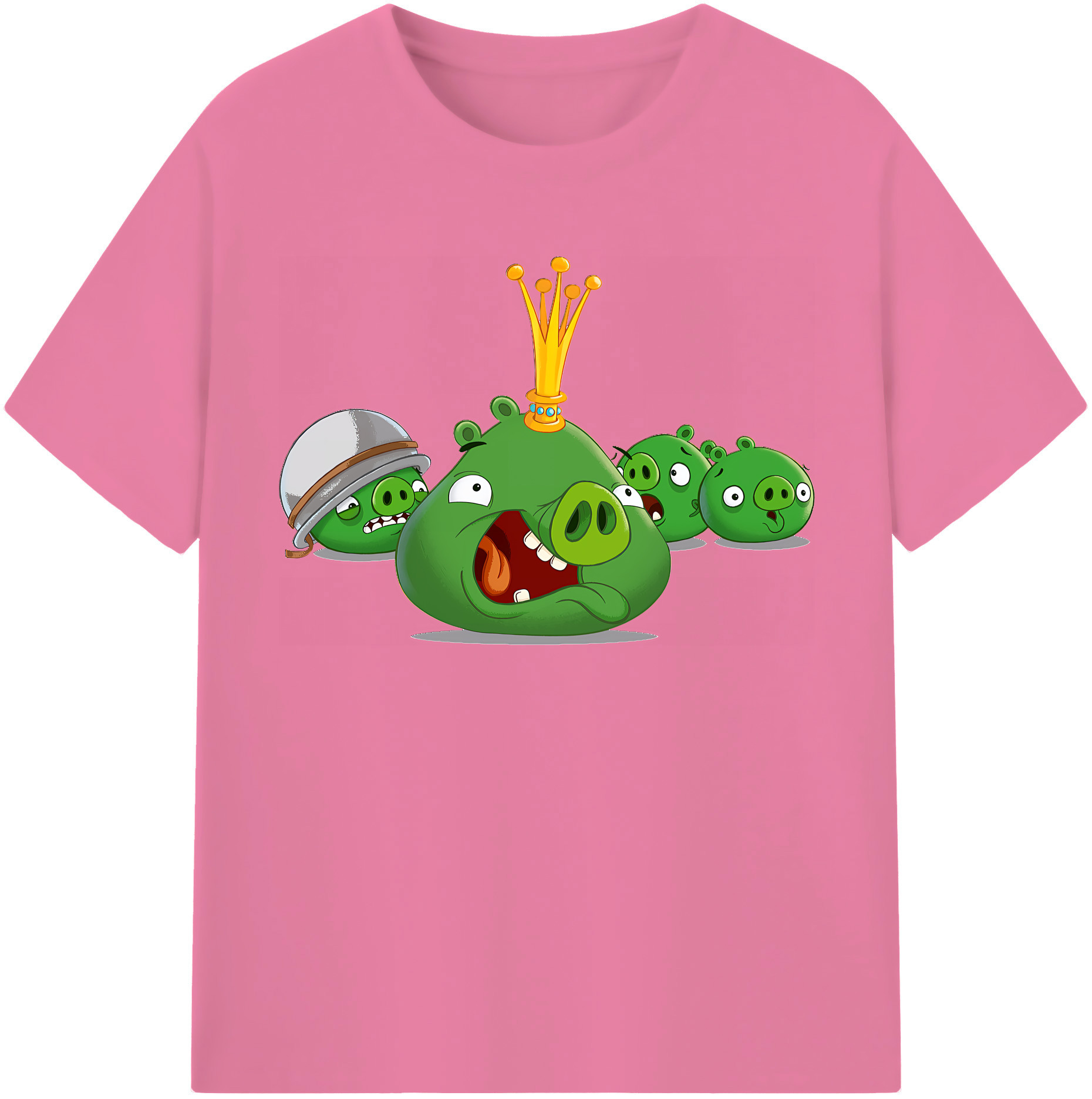 （画像用） Angry Birds アングリーバード 綿100％半袖Tシャツ（フロントプリント）